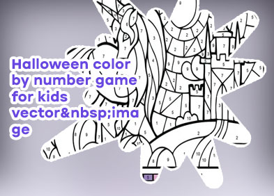 Color by number game