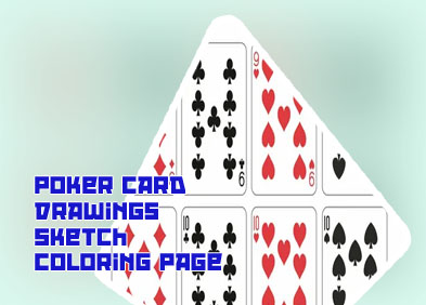 Playing cards drawing